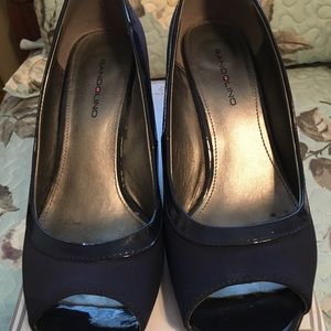 Navy blue wedges by Bandolino